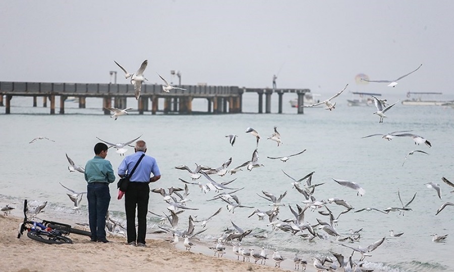 سواحل جزیره کیش مکانی برای دست یافتن به آرامش