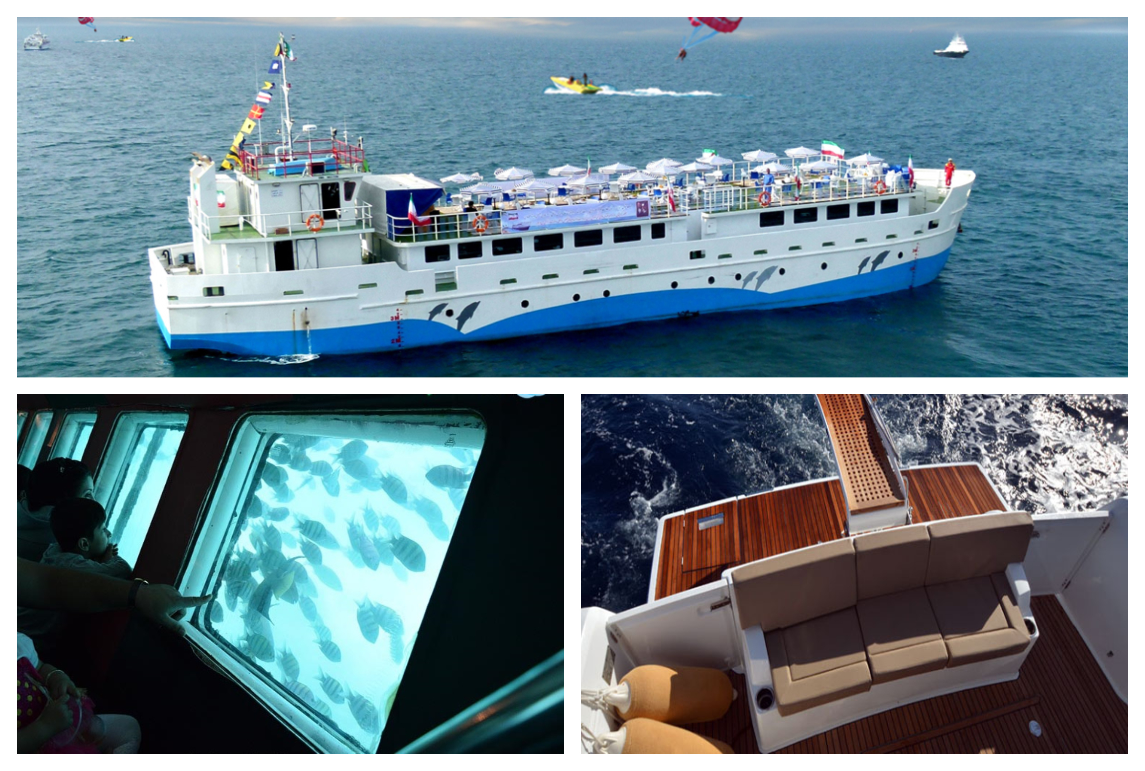 کشتی های تفریحی جزیره کیش